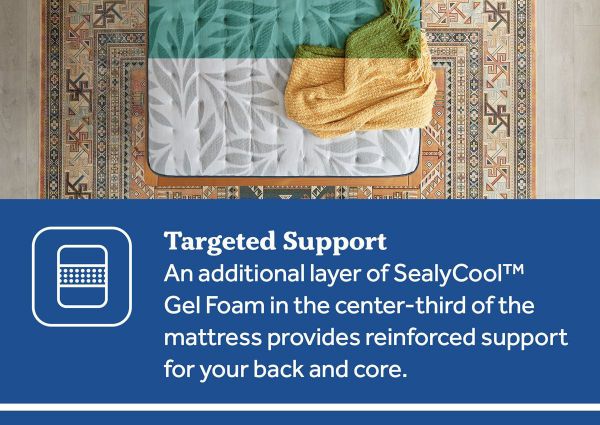 Information about the Targeted Support & Gel Foam of the Sealy Summer Rose Medium Mattress in Queen Size | Home Furniture Plus Bedding