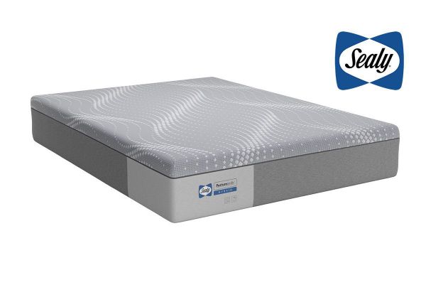Slightly Angled View of the Sealy Posturepedic Hybrid Paterson Medium Mattress in Twin XL Size | Home Furniture Plus Bedding