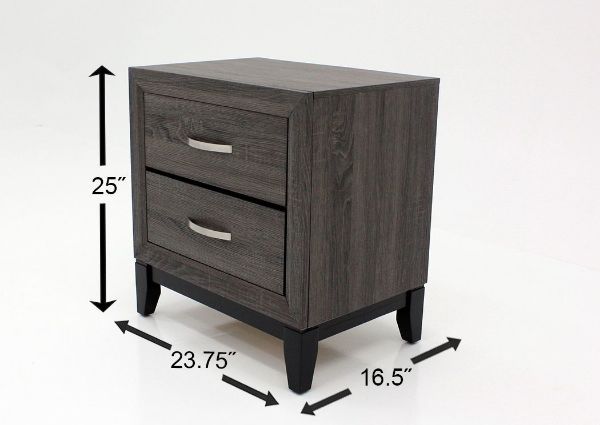 Dimension Details on the Ackerson Nightstand | Home Furniture Plus Bedding