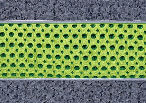 Close-Up View of the Lime Green Weave on the BG-X Performance Bed Pillow by BedGear | Home Furniture Plus Bedding