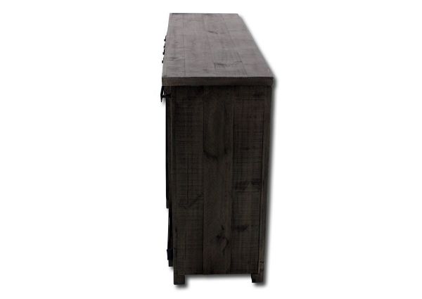 Distressed Gray Diego TV Stand Side View | Home Furniture Plus Bedding