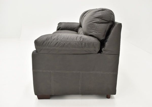 Side View Top Corner of the Back Cushion on the Bolton Sofa - Gray | Home Furniture Plus Bedding