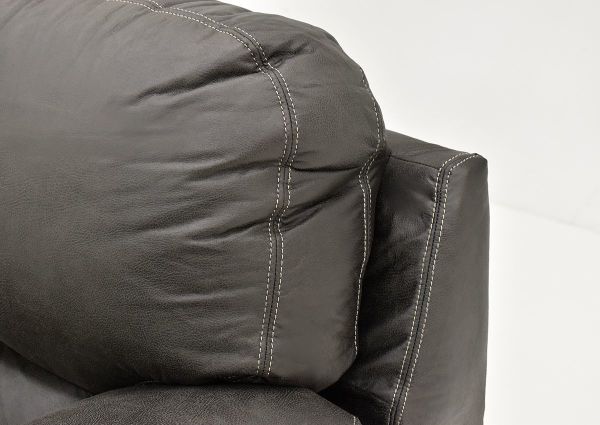 Side View Top Corner of the Back Cushion on the Bolton Sofa - Gray | Home Furniture Plus Bedding