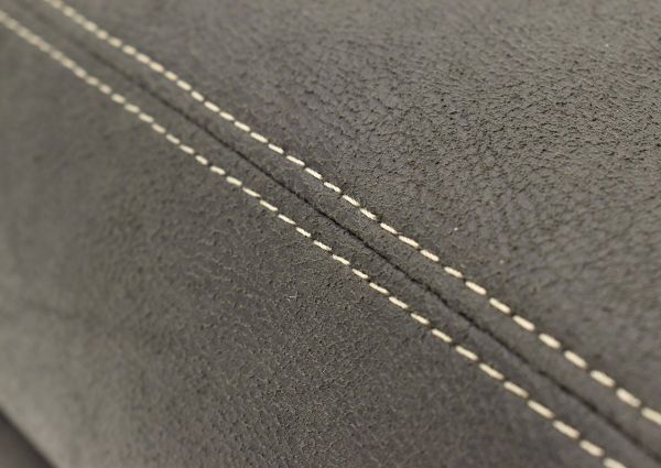 View of the Accent Stitching on the Bolton Sofa - Gray | Home Furniture Plus Bedding