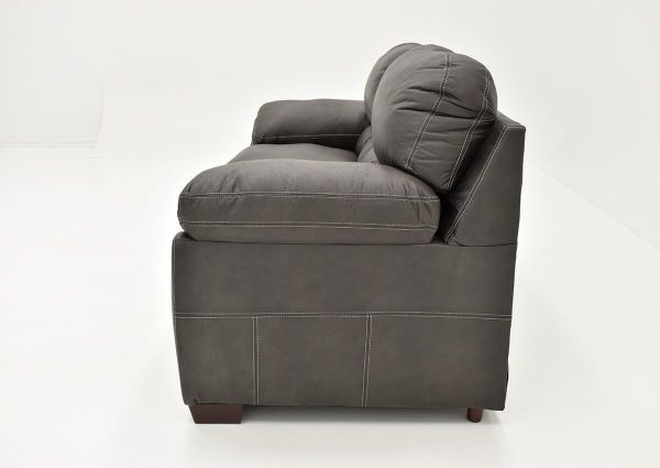 Side View of the Bolton Loveseat - Gray | Home Furniture Plus Bedding
