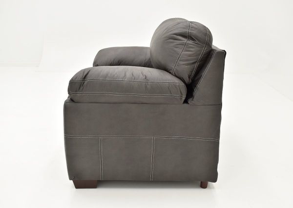 Side View of the Bolton Chair - Gray | Home Furniture Plus Bedding