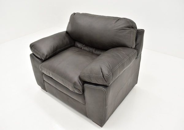 Slightly Angle View of the Bolton Chair - Gray | Home Furniture Plus Bedding