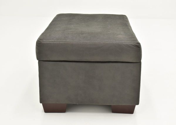 Side View of the Bolton Ottoman - Gray | Home Furniture Plus Bedding