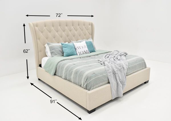Picture of Kaitlyn Queen Bed - Taupe