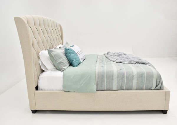 Picture of Kaitlyn  Upholstered King Size Bed - Taupe
