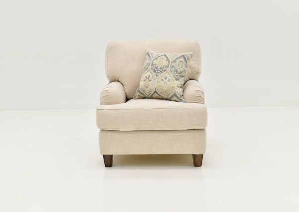 Front Facing View of the Kaia Chair in Off White by Franklin Furniture | Home Furniture Plus Bedding