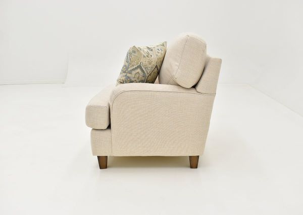Side View of the Kaia Chair in Off White by Franklin Furniture | Home Furniture Plus Bedding