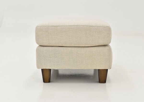 Side View of the Kaia Ottoman in Off White by Franklin Furniture | Home Furniture Plus Bedding