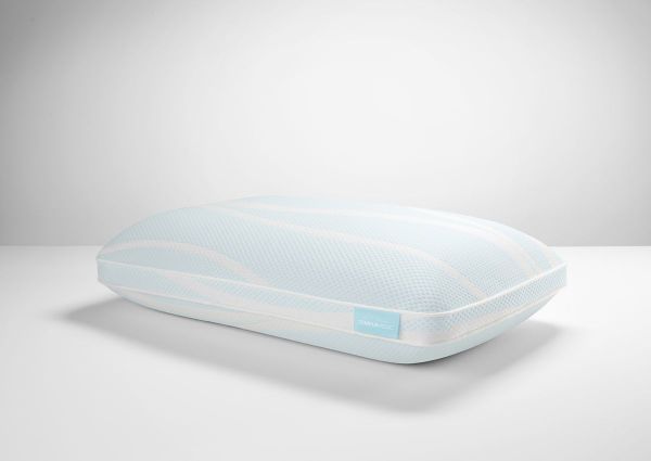 Angled View of the TEMPUR-Breeze ProHi Cooling Pillow in Queen by Tempur-Pedic | Home Furniture Plus Bedding