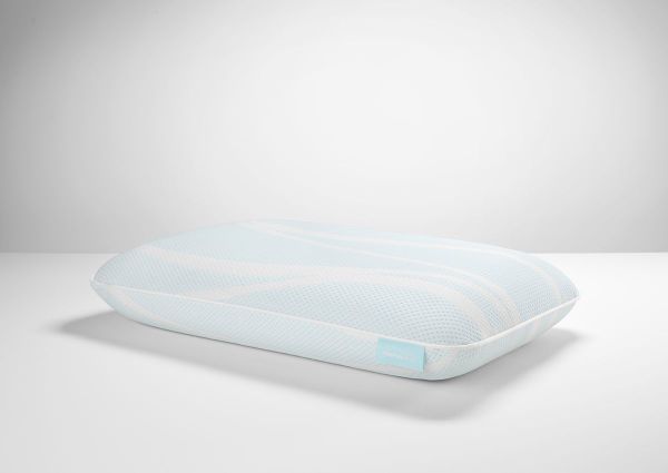 Angled View of the TEMPUR-Breeze ProLo Cooling Pillow in Queen by Tempur-Pedic | Home Furniture Plus Bedding