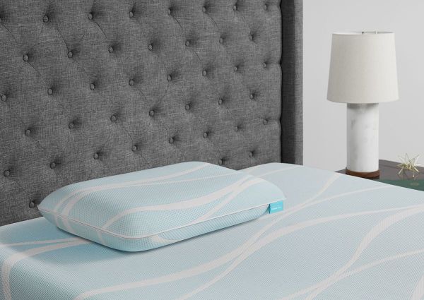 Room View of the TEMPUR-Breeze ProLo Cooling Pillow in Queen by Tempur-Pedic | Home Furniture Plus Bedding