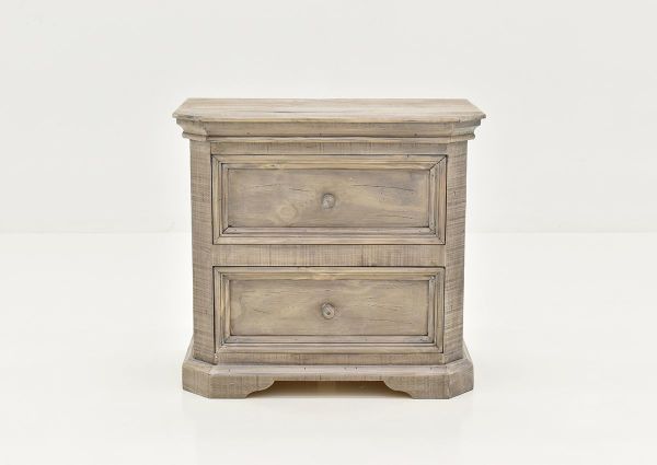 Front Facing View of the Westgate Nightstand in Granite by Vintage Furniture | Home Furniture Plus Bedding