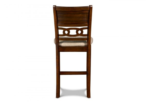 Back View of the Gia Counter Height Dining Stool in Cherry by New Classic Furniture | Home Furniture Plus Bedding