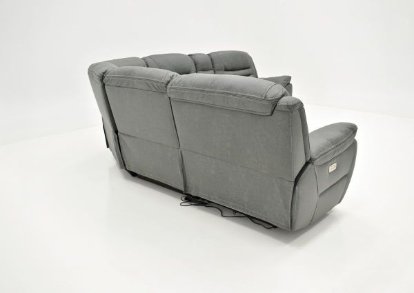 Back View of the Dakota POWER Sectional Sofa in Gray by K-Motion | Home Furniture Plus Bedding