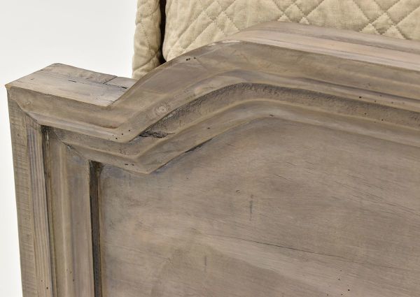 Close Up View of the Footboard on the Westgate King Size Panel Bed in Granite by Vintage Furniture - Home Furniture Plus Bedding