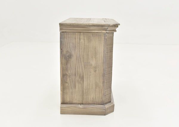 Side View of the Westgate Nightstand in Granite by Vintage Furniture | Home Furniture Plus Bedding