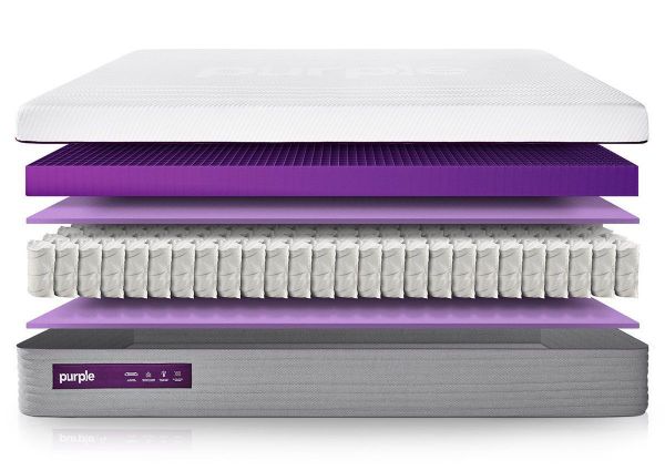 Layer View of the Purple® Hybrid 2 Mattress by Purple® Innovation LLC | Home Furniture Plus Bedding