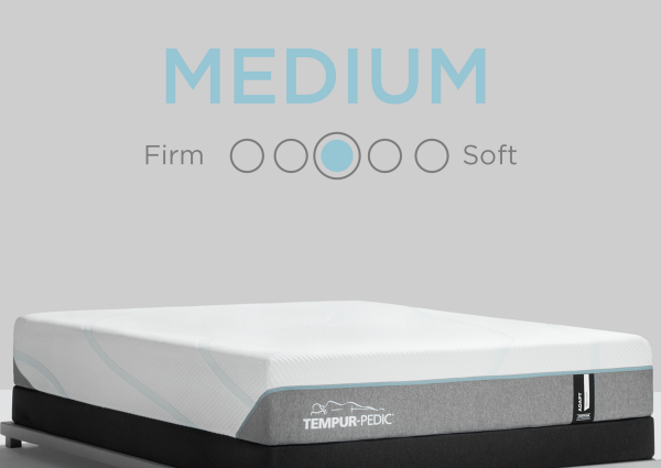 Graphic Showing the Feel and Comfort Level of the Tempur-Pedic Adapt Medium Mattress - Full Size | Home Furniture Mattress Center