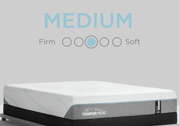 Graphic Showing the Feel and Comfort Level of the Tempur-Pedic Adapt Medium Mattress - Queen Size | Home Furniture Mattress Center