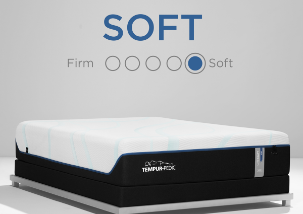 Graphic Showing the Feel and Comfort Level of the Tempur-Pedic TEMPUR-LUXEAdapt SOFT - Queen Size | Home Furniture Mattress Center