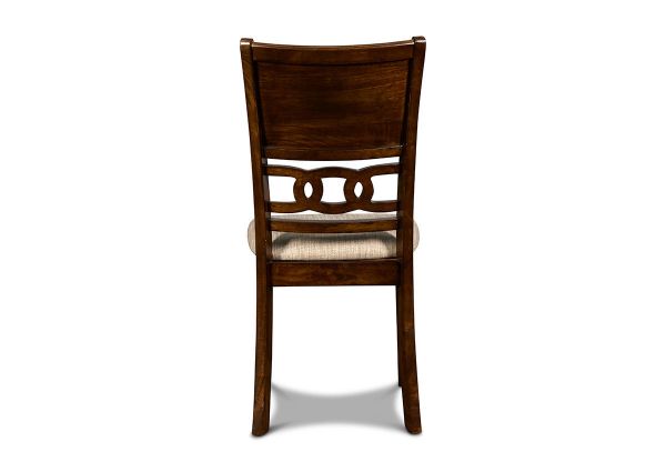 Back View of the Gia Dining Chair in Cherry by New Classic Furniture | Home Furniture Plus Bedding