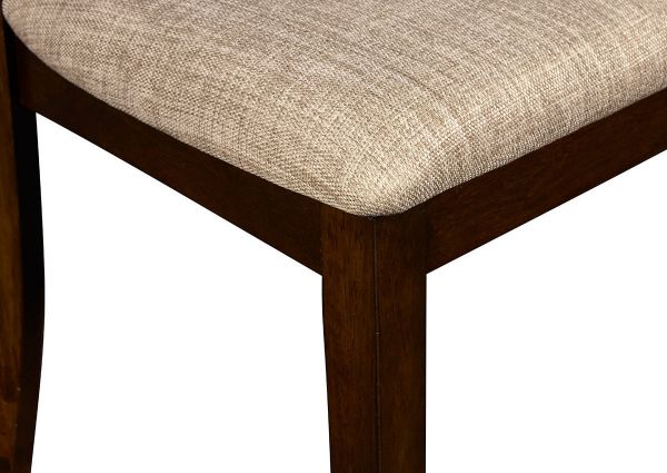 Closeup View of the Gia Dining Chair in Cherry by New Classic Furniture | Home Furniture Plus Bedding