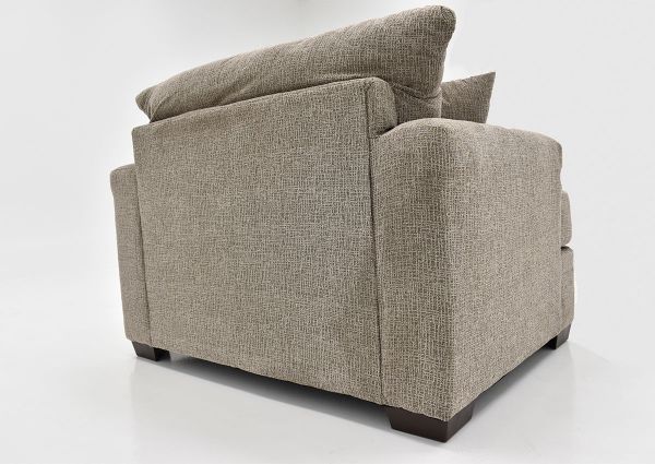 Rear View of the  Perth Chair in Pewter by Peak Living Furniture | Home Furniture Plus Bedding