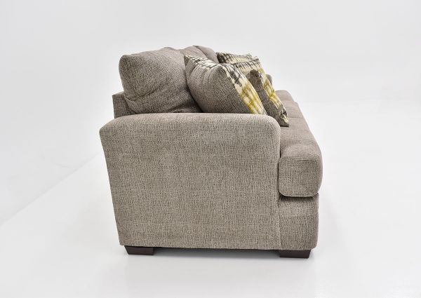 Side View of the Perth Sofa in Pewter by Peak Living | Home Furniture Plus Bedding