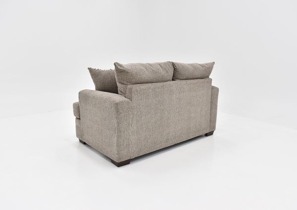 Rear View of the Perth Loveseat in Pewter by Peak Living Furniture | Home Furniture Plus Bedding