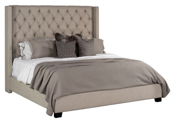 Picture of Westerly Upholstered Queen Size Bed - Light Gray