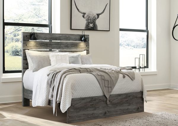 Room View of the Baystorm Queen Size Bed in Gray by Ashley Furniture | Home Furniture Plus Bedding