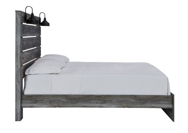 Side  View of the Baystorm Queen Size Bed in Gray by Ashley Furniture | Home Furniture Plus Bedding
