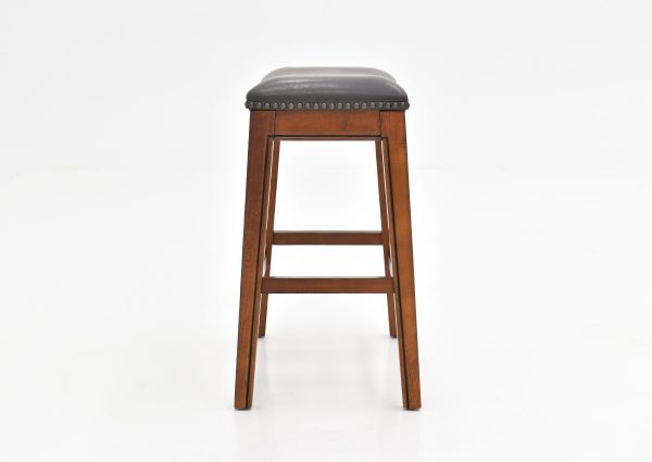 	Side View of the Fiesta 24 Inch Barstool in Brown by Elements International | Home Furniture Plus Bedding