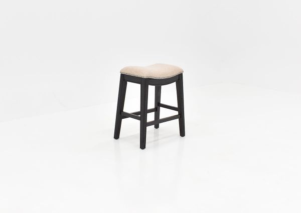 	Slightly Angled View of the Parkside 24 Inch Barstool in Two-Tone by Elements International | Home Furniture Plus Bedding