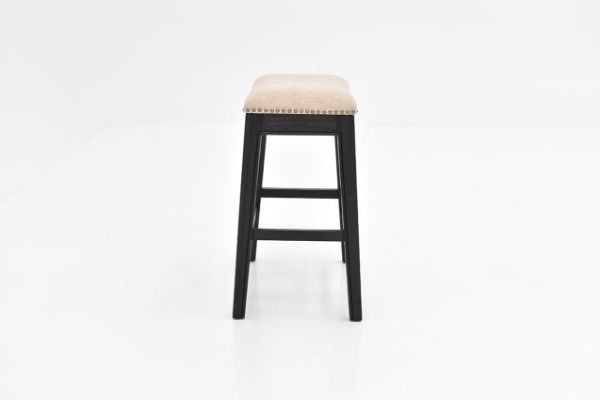 Side View of the Parkside 24 Inch Barstool in Two-Tone by Elements International | Home Furniture Plus Bedding