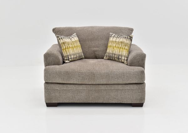 Front Facing View of the Perth Chair in Pewter by Peak Living Furniture | Home Furniture Plus Bedding
