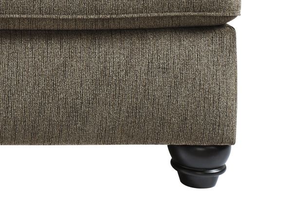 Close Up View of the Foot on the Braemer Oversized Chair in Brown by Ashley Furniture | Home Furniture Plus Bedding