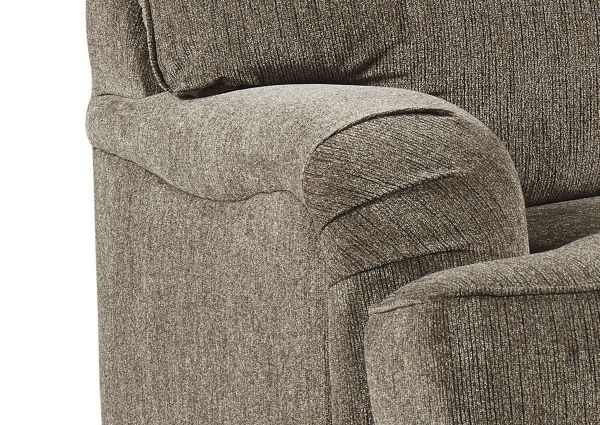 Close Up View of the Arm on the Braemer Sofa in Brown by Ashley Furniture | Home Furniture Plus Bedding
