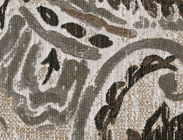 Upholstery Swatch of the Paisley Accent Pillow on the Braemer Sofa in Brown by Ashley Furniture | Home Furniture Plus Bedding