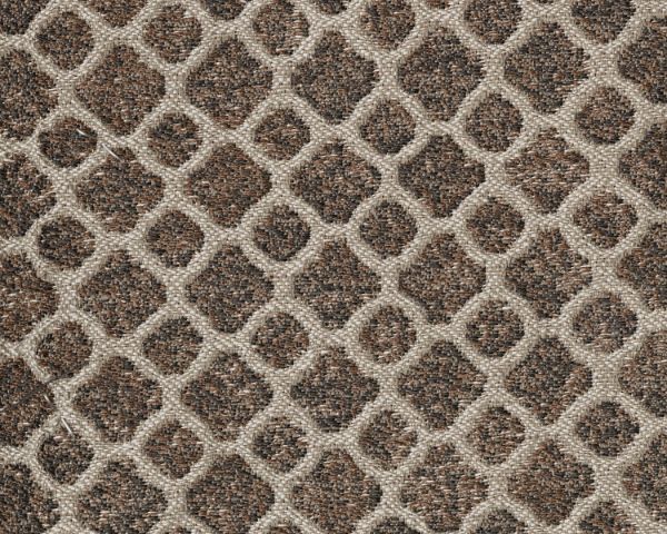Upholstery Swatch of the Patterned Accent Pillow on the Braemer Sofa in Brown by Ashley Furniture | Home Furniture Plus Bedding