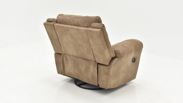 Rear View  of the Nashville Glider Recliner in Brown by Steve Silver | Home Furniture Plus Bedding